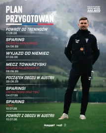 Górnik Zabrze rozpoczyna przygotowania do sezonu 2026/27. Sparingi z RB Salzburg i Hallescher FC